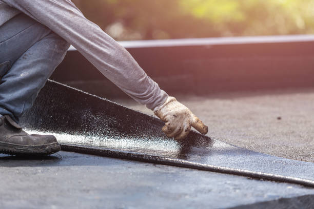 Professional Basement Waterproofing technician working in Medway, OH